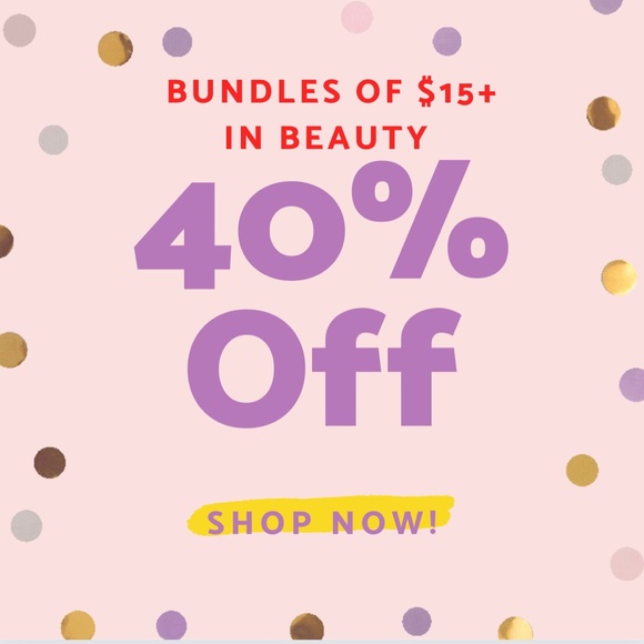 All BEAUTY items 40% off when bundling 2 + !!!! - Picture 1 of 1